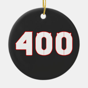 400 Number Ceramic Ornament