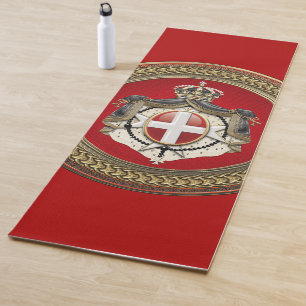 [400] Order of Malta - SMOM Coat of Arms Yoga Mat