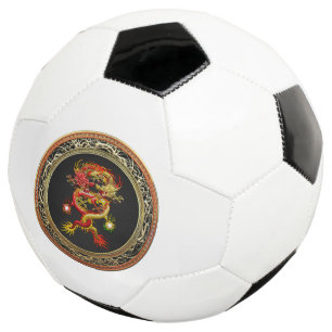 [400] Red and Yellow Dragons Soccer Ball