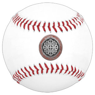 [400] Sacred Celtic Silver Knot Cross Softball