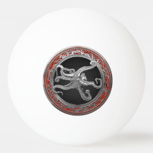 [400] Sacred Silver Octopus in Defensive Posture Ping Pong Ball