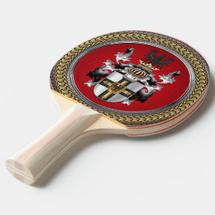 [400] Teutonic Order Coat of Arms Ping Pong Paddle