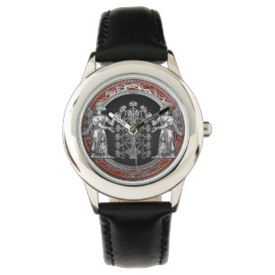 [400] Two Silver Ninurtas with Tree of Life Watch