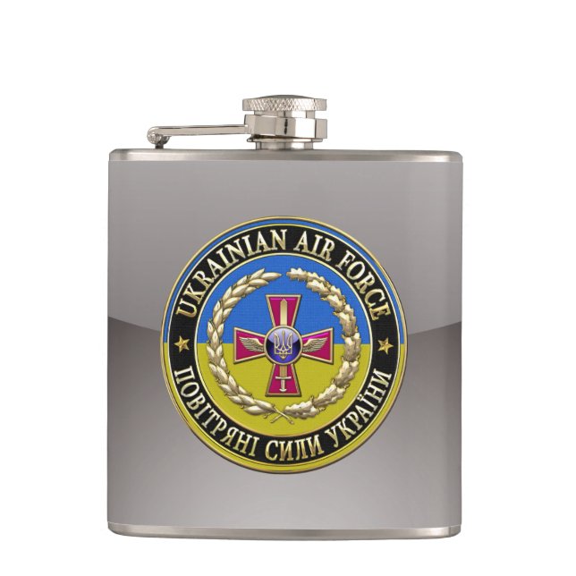 [400] Ukrainian Air Force [Special Edition] Hip Flask (Front)