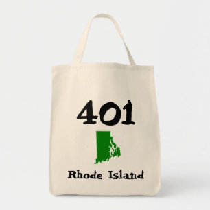 401, Area Code of Rhode Island Tote Bag
