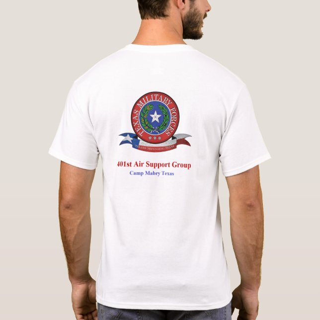 401st ASG Texas Military Forces T-Shirt (Back)