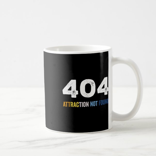 404 Attraction Not Found Funny Aroace Error Messag Coffee Mug (Right)