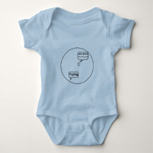 404: Brain Not Found - Funny Error Code Programmin Baby Bodysuit