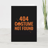 404 Costume Not Found Halloween