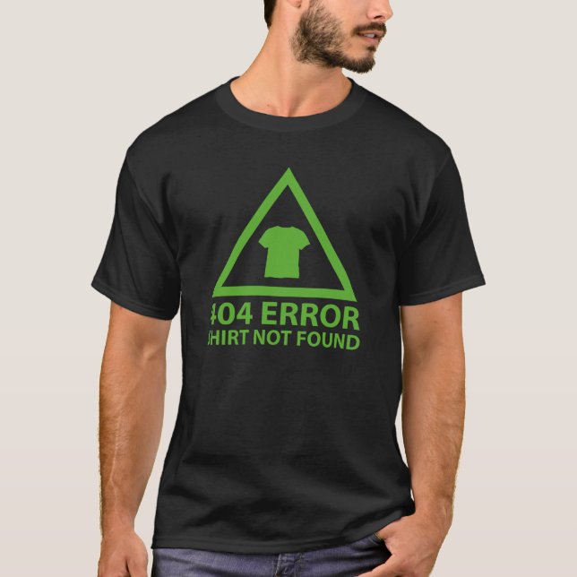 404 Error : Shirt Not Found (Front)