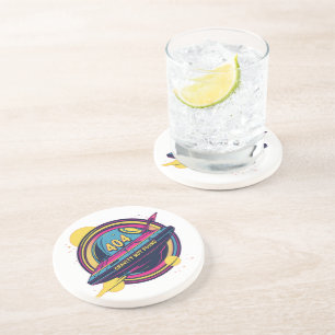 404 Gravity Not Found – Retro Space Pop Art Coaster