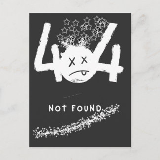 404 NO CONECTION POSTCARD