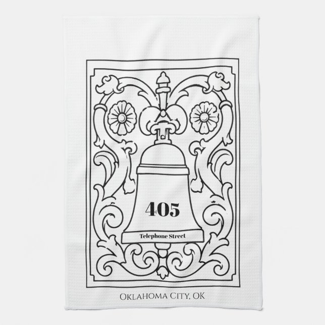405 Telephone St. Kitchen Towels (Vertical)