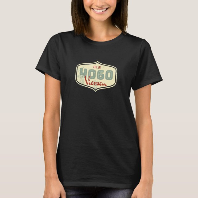 4060 Viersen  Old Postcode T-Shirt (Front)