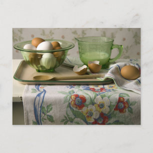 4073 Eggs & Milk Still Life Postcard