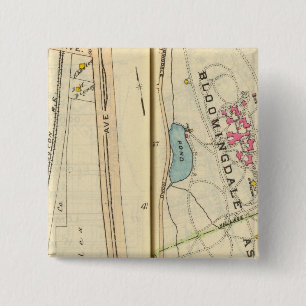 40-41 White Plains 15 Cm Square Badge