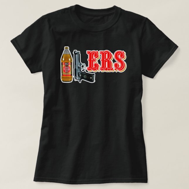 40/9 ERS 40oz 9mm T-Shirt (Design Front)