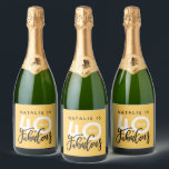 40 and fabulous birthday party label<br><div class="desc">Celebrate your 40th birthday in style with these on trend,  modern 40 and fabulous birthday party labels. A modern design with script text and bold graphics. Change the colour to customise. Part of a collection.</div>