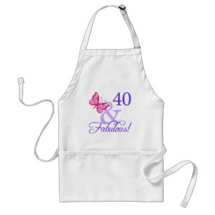 40 And Fabulous Birthday Standard Apron