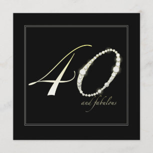 40 and Fabulous Invitation