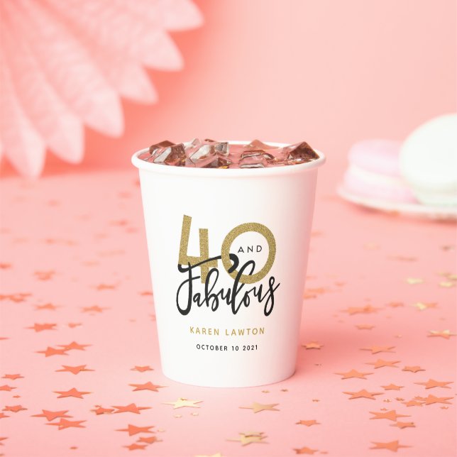 40 and fabulous paper cups (Insitu)