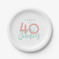 40 and fabulous pink girly birthday party
