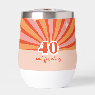 "40 and fabulous", retro birthday gift 