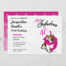 40 and Fabulous Sheltie Pink Scarf