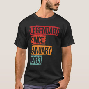 40 Birthday 40 Legendary Since January 1983 T-Shirt