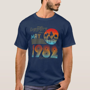 40. Birthday 40 Legendary Since May 1982 T-Shirt
