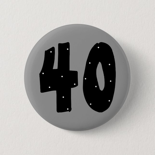 40 birthday button (Front)