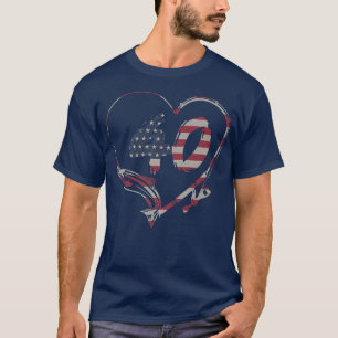 40 Birthday dad father fishing fathers day US reel T-Shirt