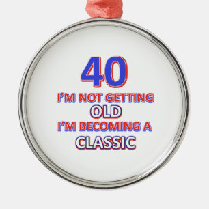 40 birthday designs metal tree decoration