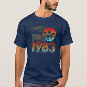 40. Birthday Legendary Since November 1983 T-Shirt