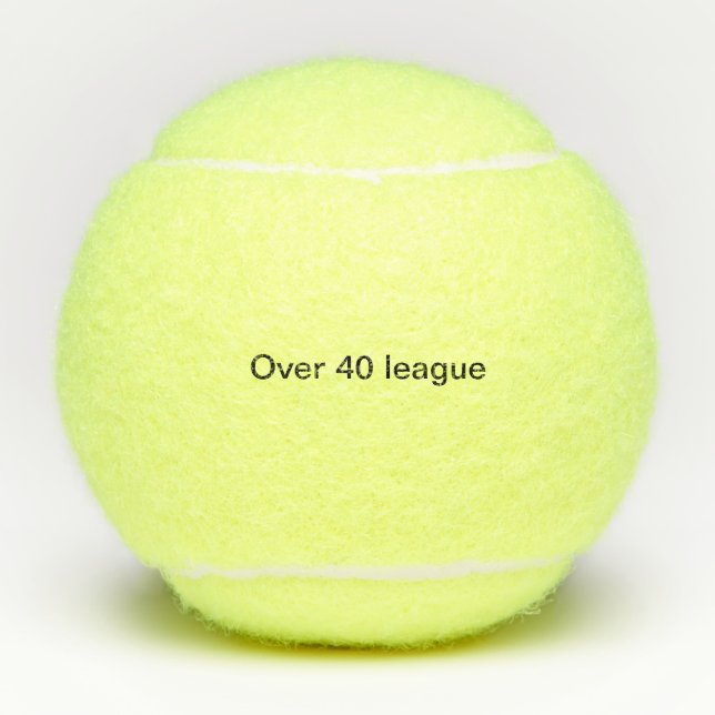 40 birthday tennis balls (Front)