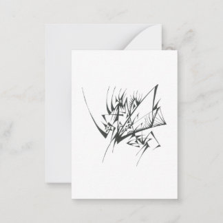 40 Black White Abstract Tribal Tattoo Art Card