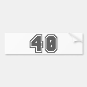 40 BUMPER STICKER