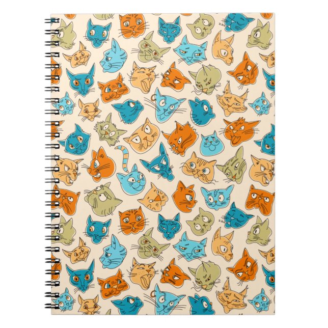 40 cat faces and one tail notebook (Front)