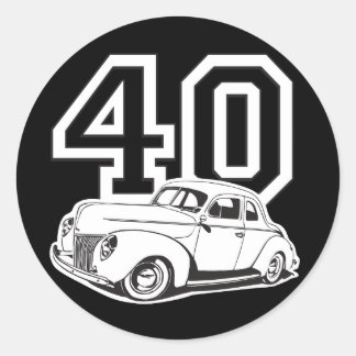 40 Classic Round Sticker