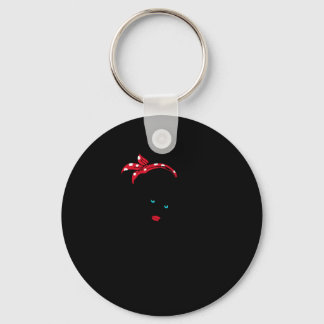 40.Dialysis Nurse Dialysis Nurse Rosie The Riveter Key Ring