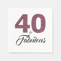 40 Fabulous Hot Pink Black Zebra Birthday Party
