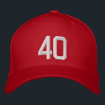 40 Forty Embroidered Hat<br><div class="desc">40 Forty Baseball Cap with White Embroidered Lettering.</div>