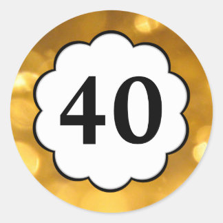 40th Birthday Stickers | Zazzle.com.au