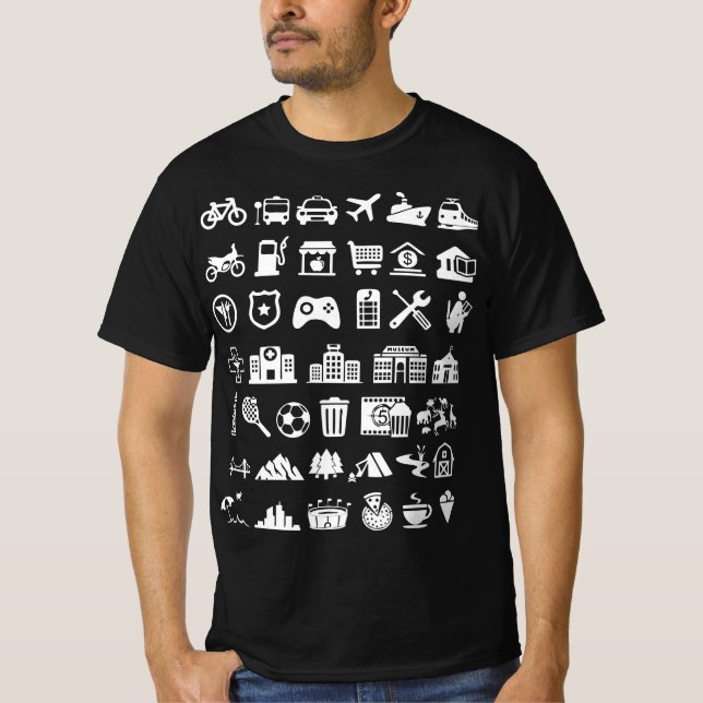 40 Icon Travel Funny Gift T-Shirt (Front)