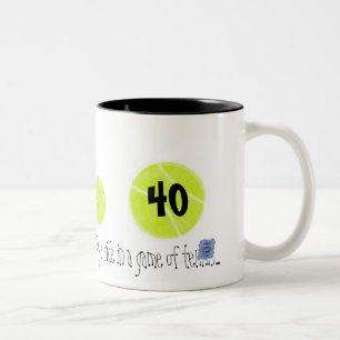 40...It's just the third point...by Lake Tennis Two-Tone Coffee Mug
