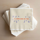 40 Looks Good on You Hand-Drawn Birthday Party Napkin<br><div class="desc">Forty looks good on you! Fun hand-drawn 40th birthday party piano night pun paper napkins.</div>