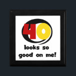 40 Looks So Good On Me T shirts and Gifts Gift Box<br><div class="desc">If you or someone you know is turning 40 years old,  you'll love our 40 Looks So Good On Me birthday T-shirts,  buttons,  cards,  stickers,  mugs,  magnets,  and other 40th birthday apparel and gifts with a black,  red,  and yellow text design.</div>