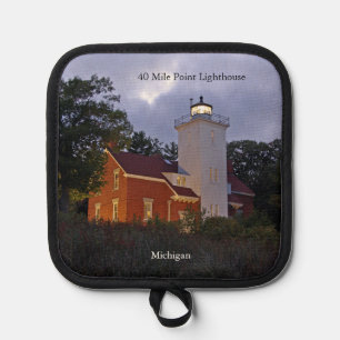 40 Mile Point Dusk pot holder