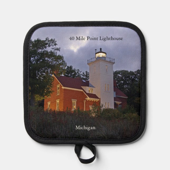 40 Mile Point Dusk pot holder (Front)