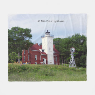 40 Mile Point Lighthouse blanket